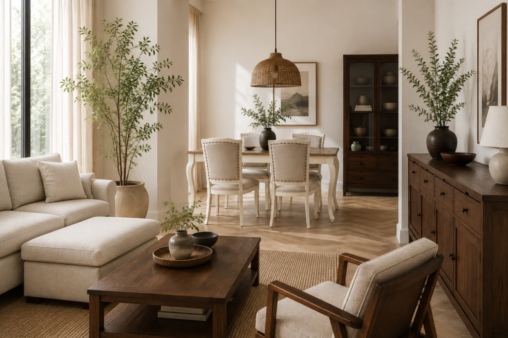 space between furniture