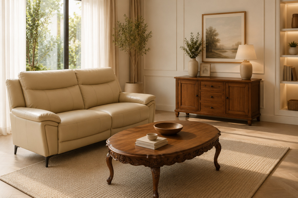 Furniture size for a small living room