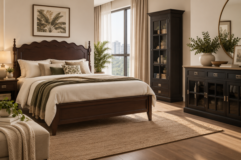 dark wood furniture