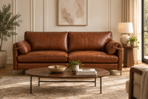Leather sofa