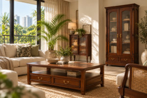 dark wood furniture